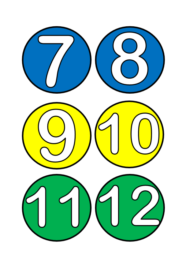 Números até 30 para imprimir