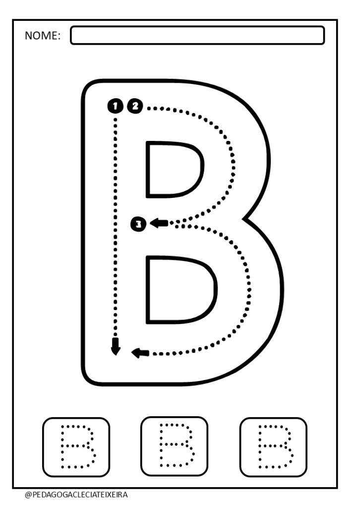 Letras tracejadas para imprimir pdf
