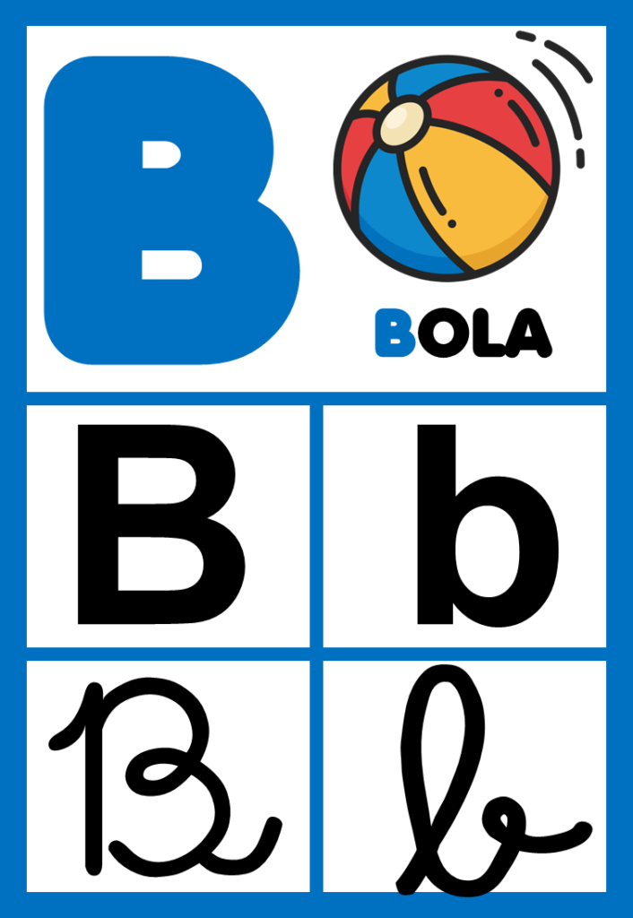 Alfabeto de parede  para imprimir colorido