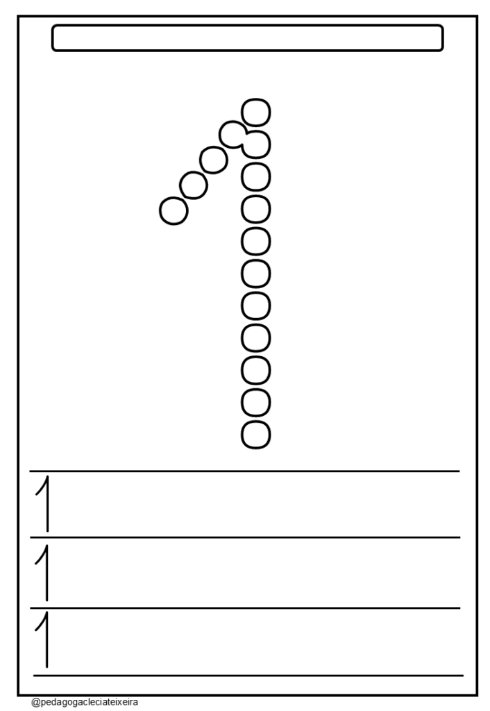 Números cursivos para imprimir