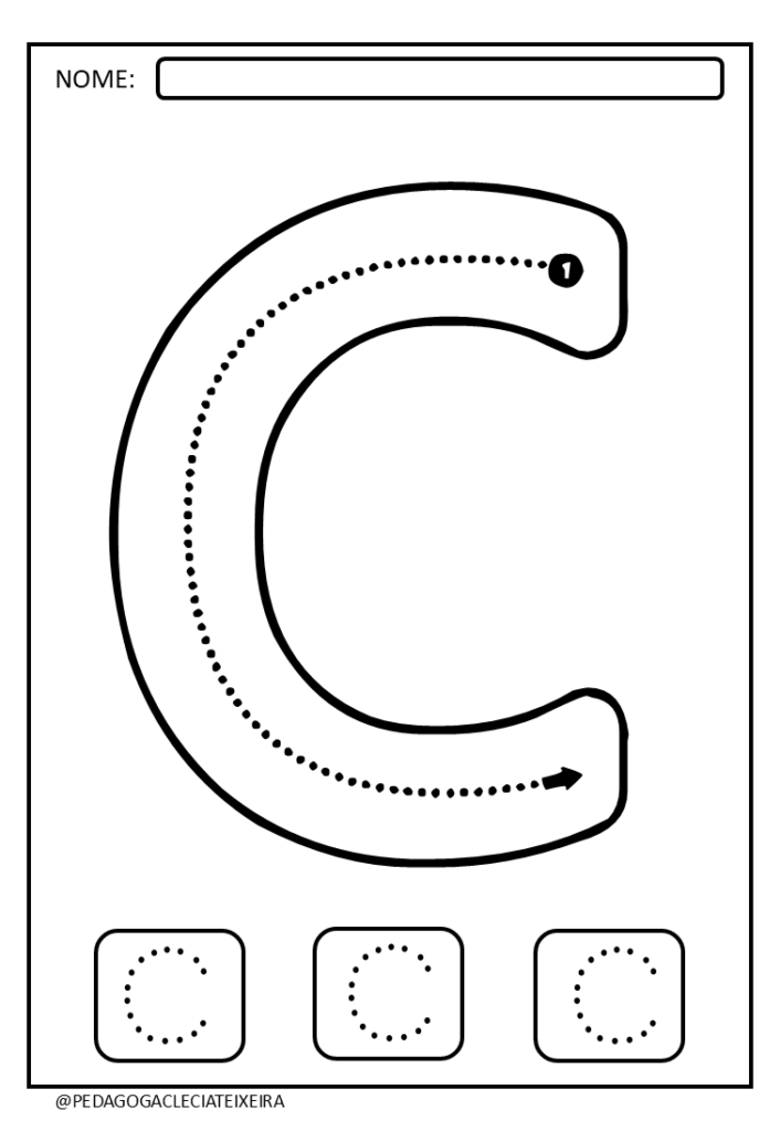 Letras tracejadas para imprimir pdf