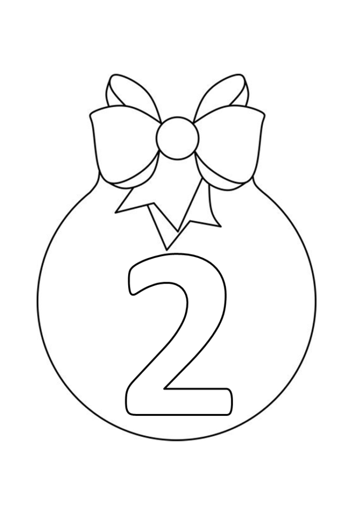 Atividades com números para o natal