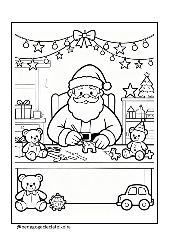 Desenhos natalinos para colorir