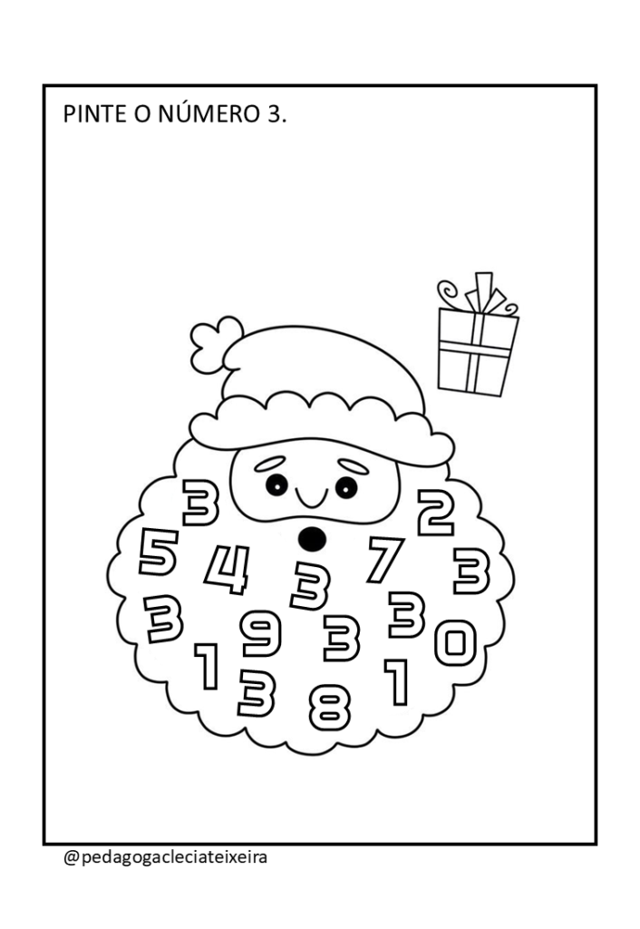 Aprendendo os NÚMEROS no natal