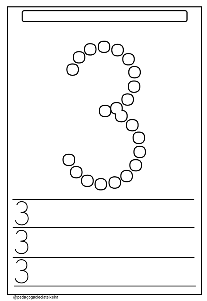 Números cursivos para imprimir