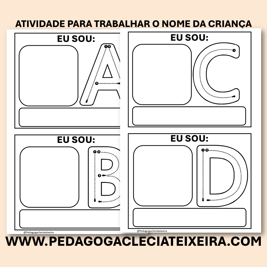 Atividade para trabalhar o nome da criança