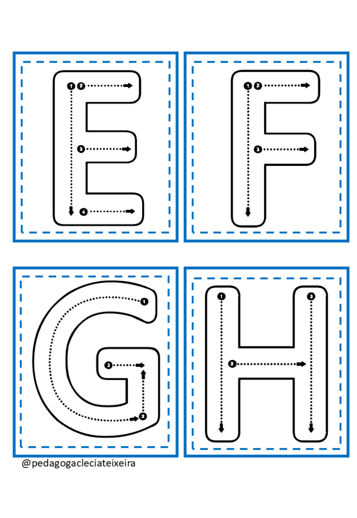 Cards para trabalhar o alfabeto