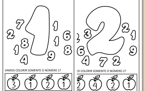 Números para imprimir e colorir na educação