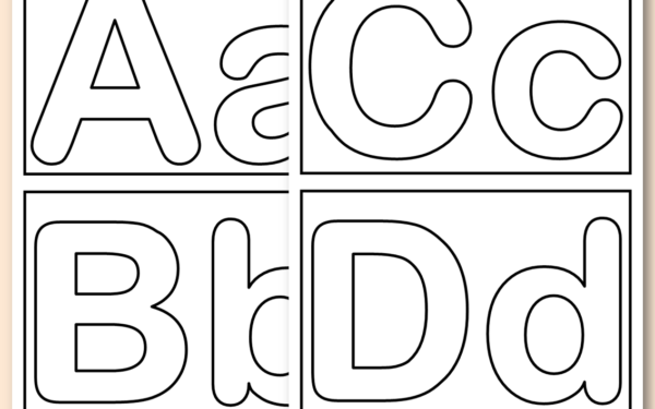 Letras do alfabeto -imprimir e colorir