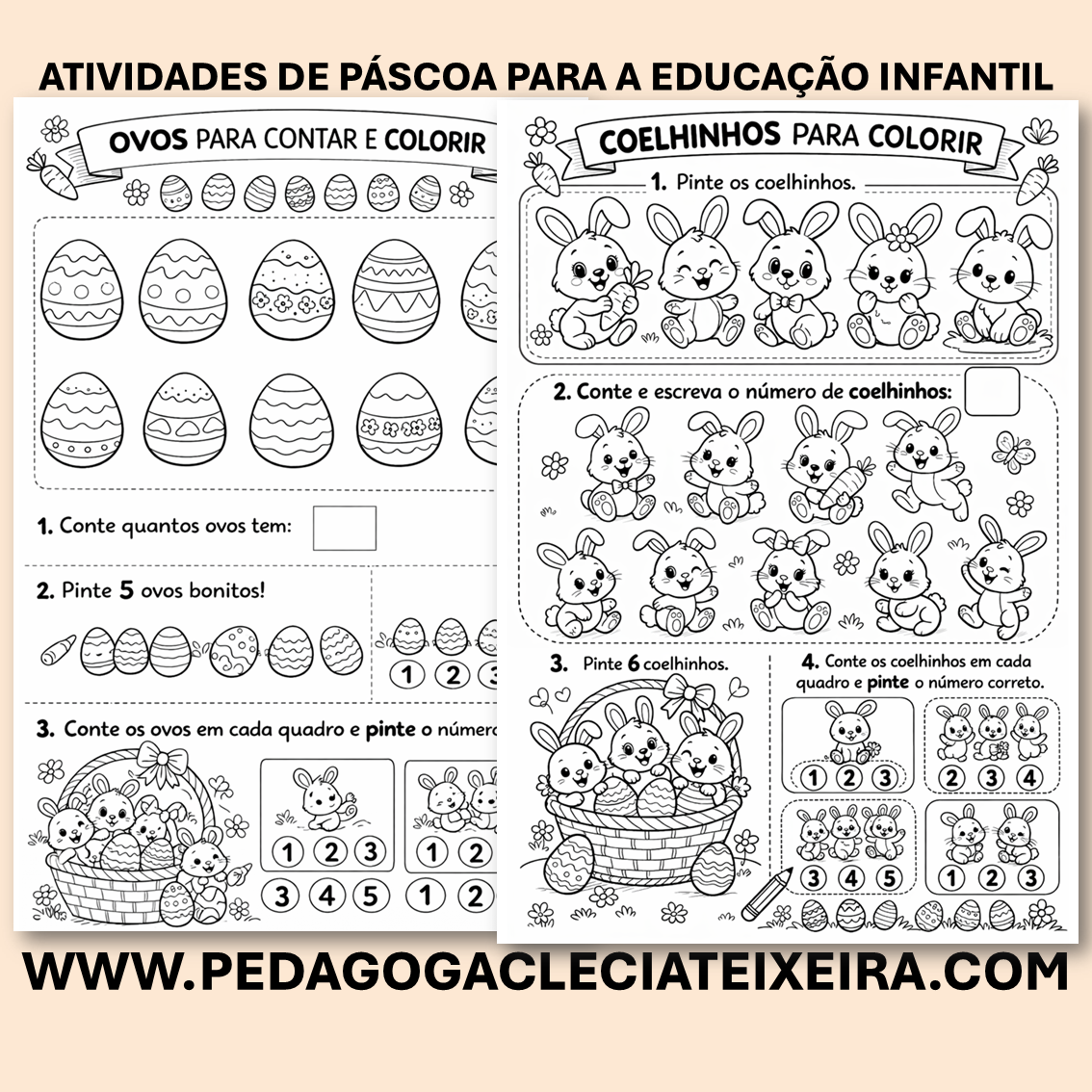 Atividades de páscoa para a educação infantil