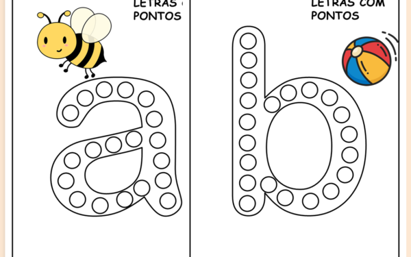 Letras do alfabeto para colorir