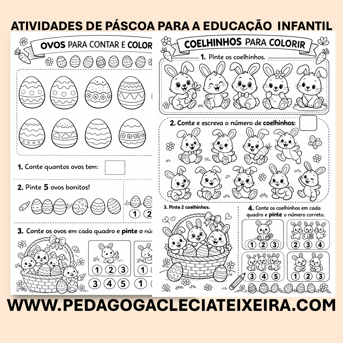 Atividades de páscoa para a educação infantil