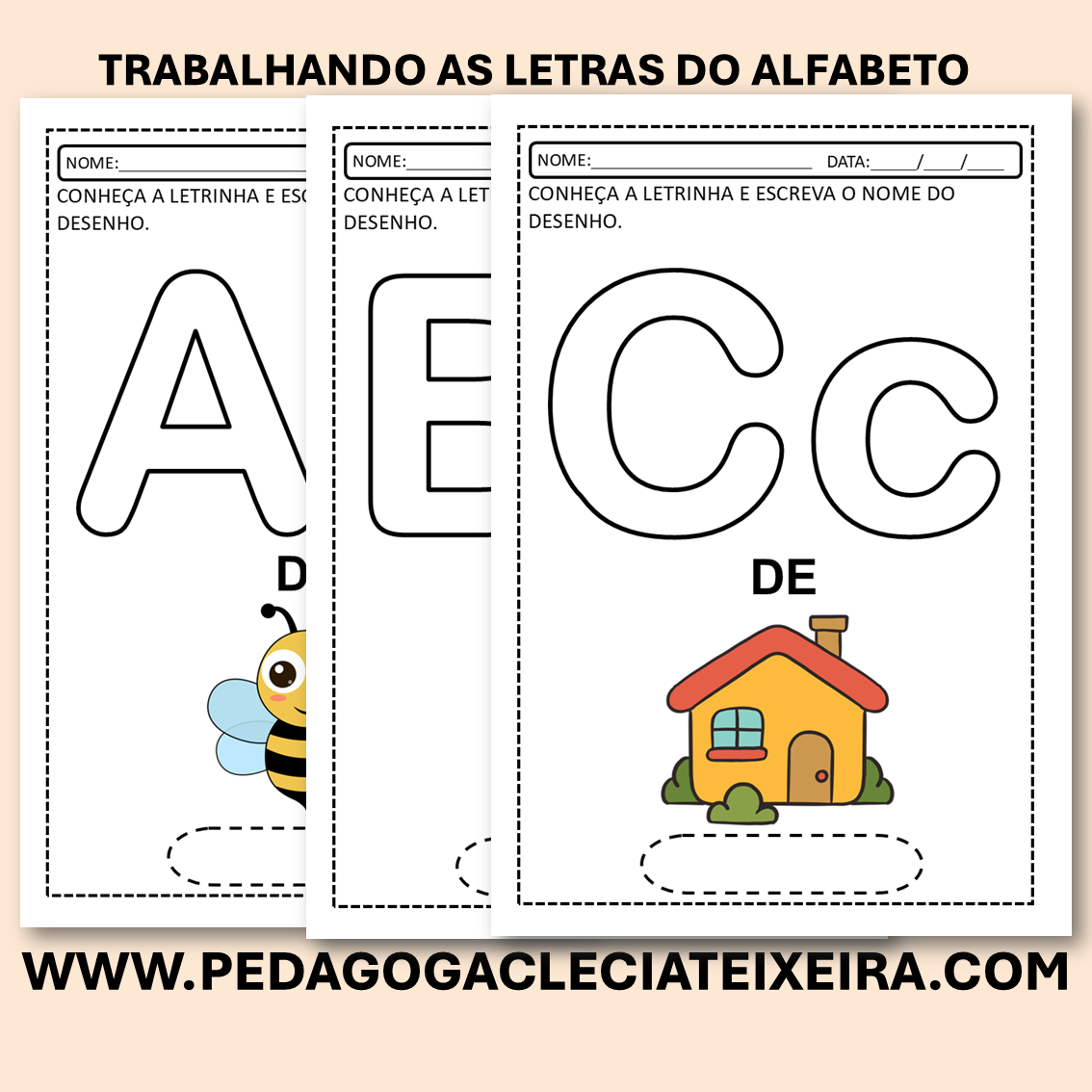 Trabalhando as letras do alfabeto