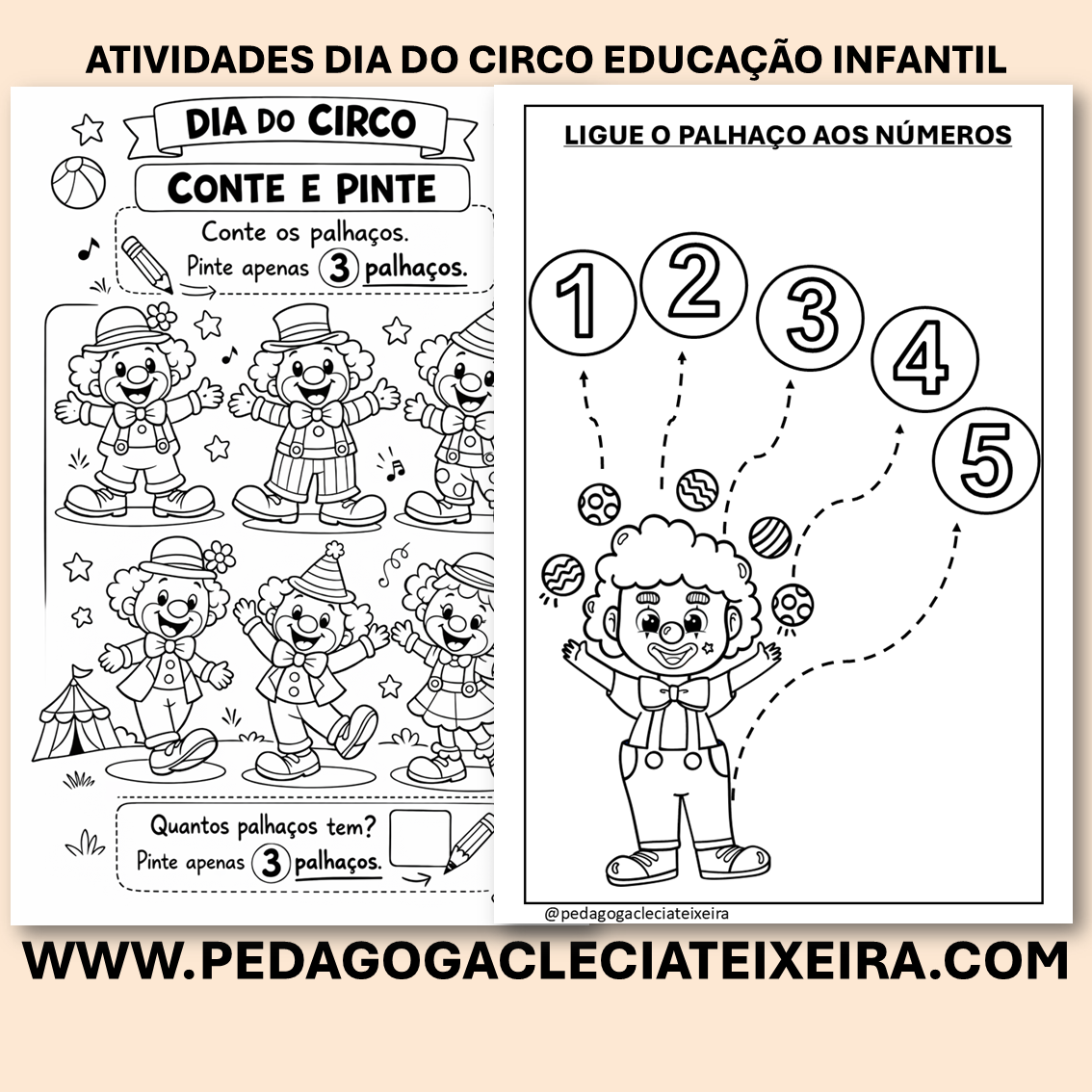 Atividades dia do circo educação infantil