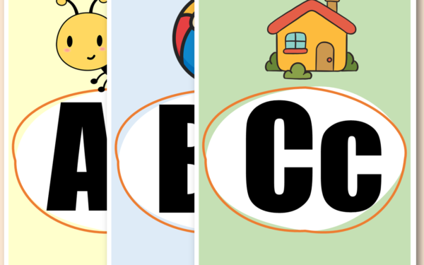 Alfabeto colorido para imprimir