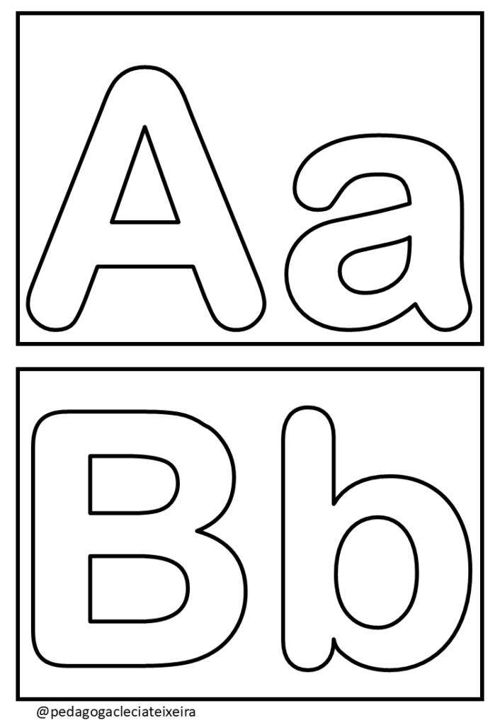 Letras do alfabeto -imprimir e colorir