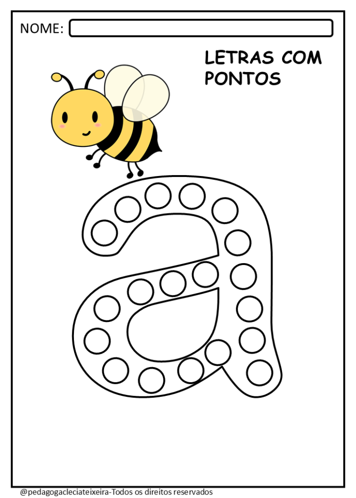 Letras do alfabeto para colorir