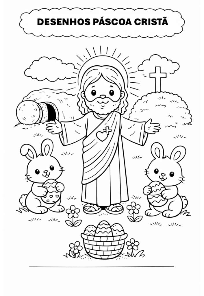 Atividades de páscoa para imprimir e colorir