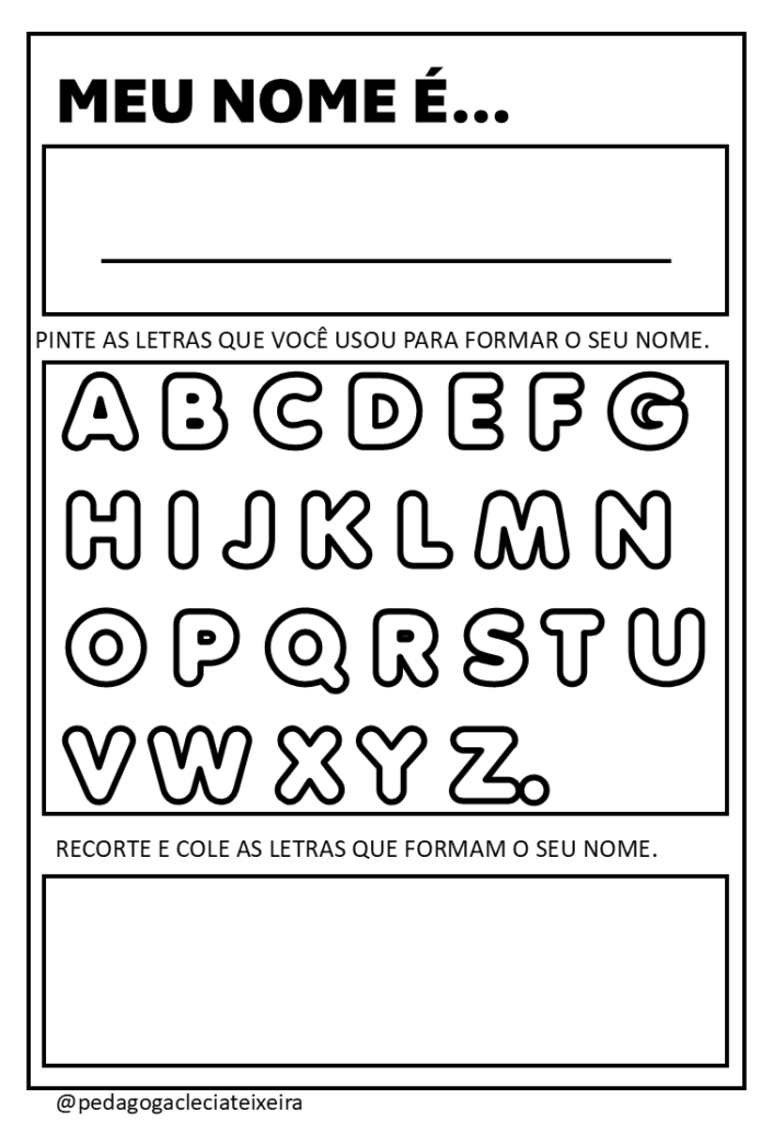 Meu nome é educação infantil