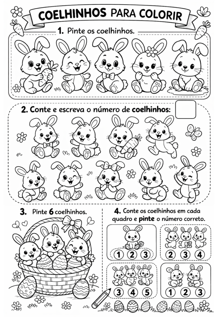 Atividades de páscoa para a educação infantil