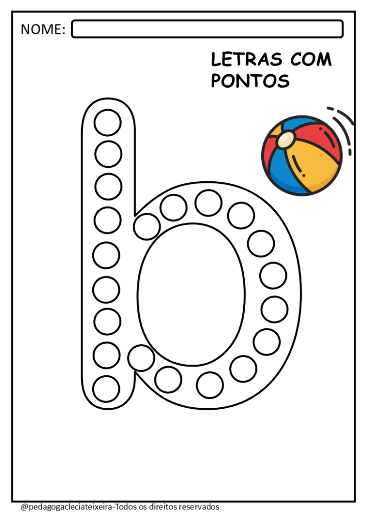 Letras do alfabeto para colorir