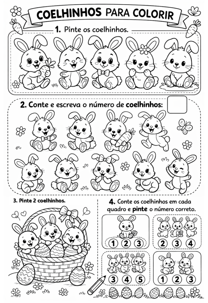 Atividades de páscoa para a educação infantil