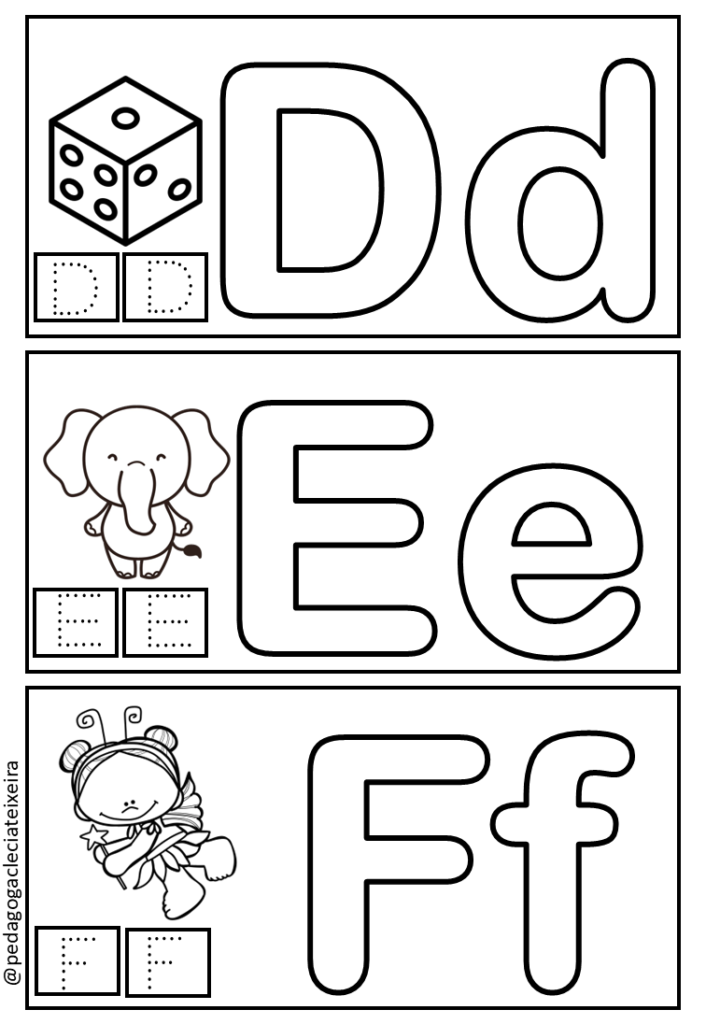 Fichas de letras para imprimir