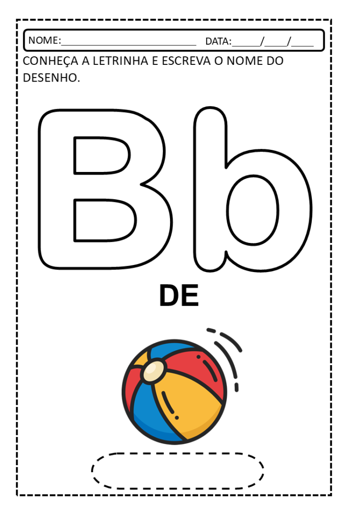 Trabalhando as letras do alfabeto