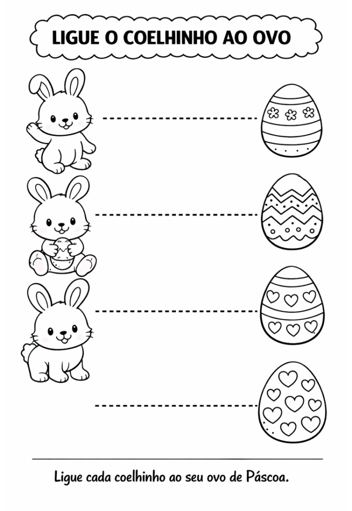 Atividades de páscoa para imprimir e colorir