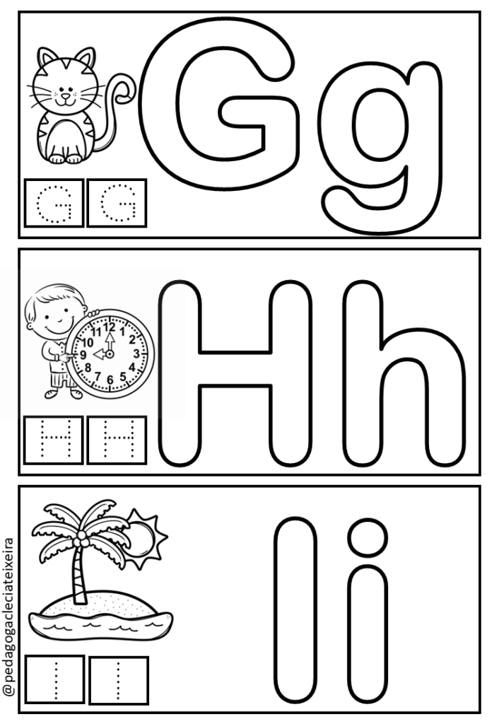 Fichas de letras para imprimir