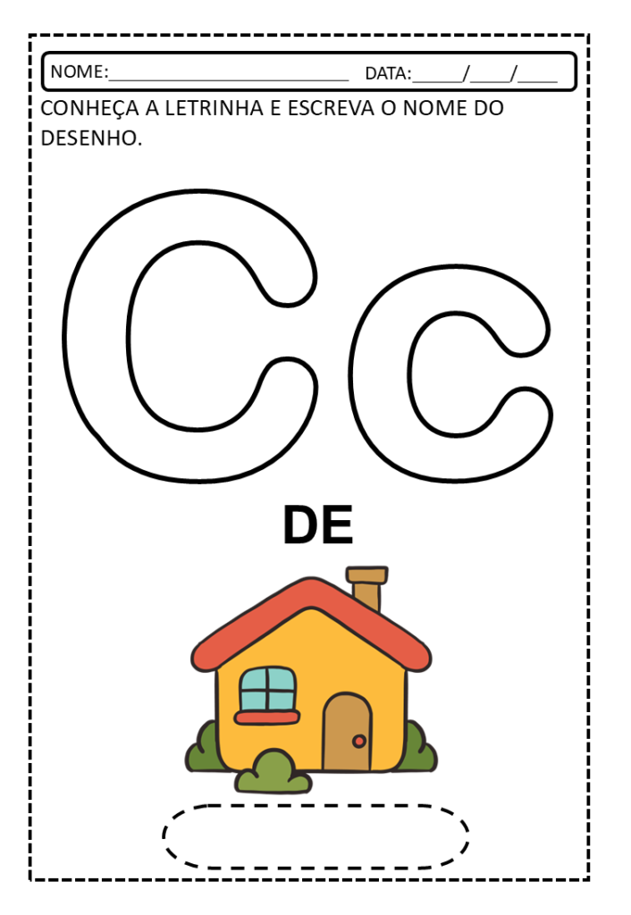 Trabalhando as letras do alfabeto