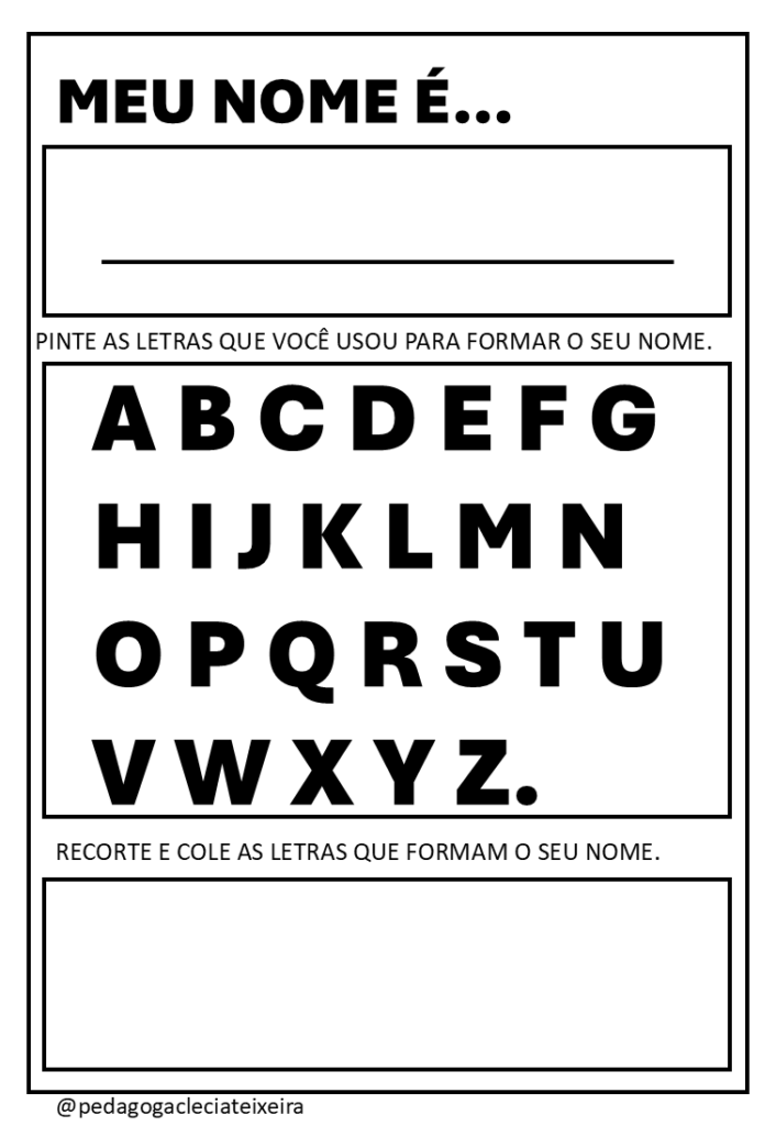 Meu nome é educação infantil