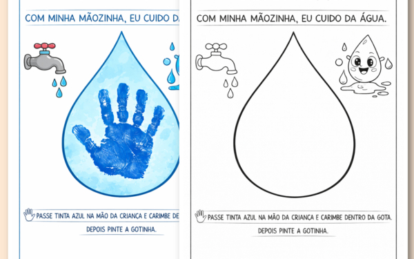 Atividades dia da água na educação infantil