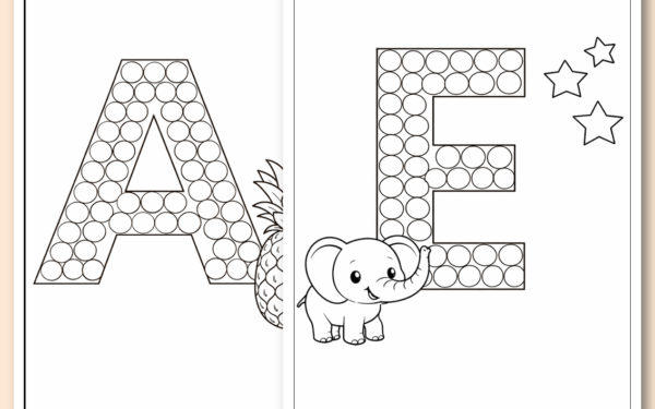 Pintura com cotonete: vogais