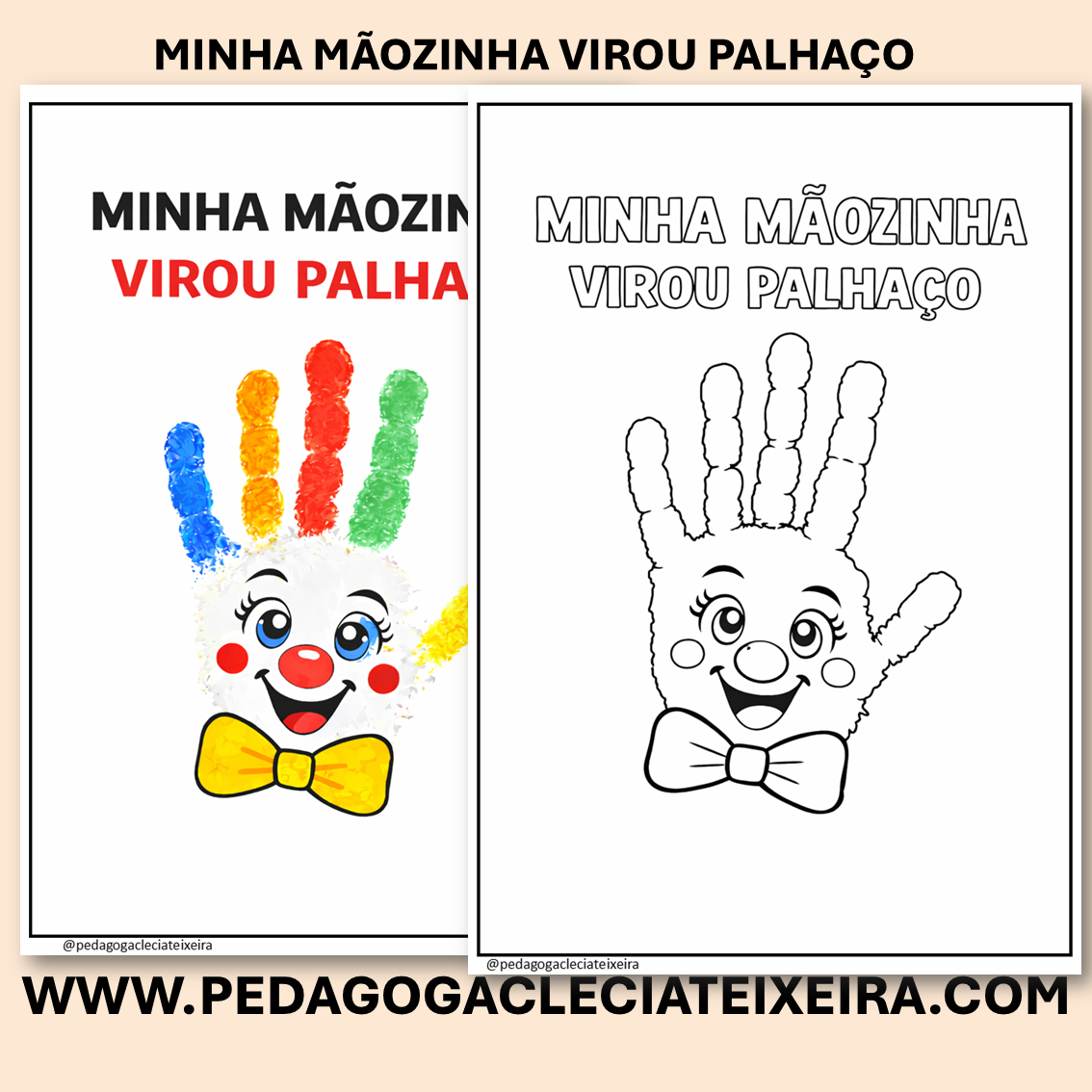 Minha mãozinha virou palhaço