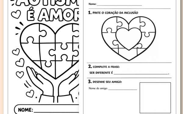 Atividades sobre autismo para imprimir