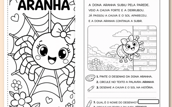 A dona aranha atividades