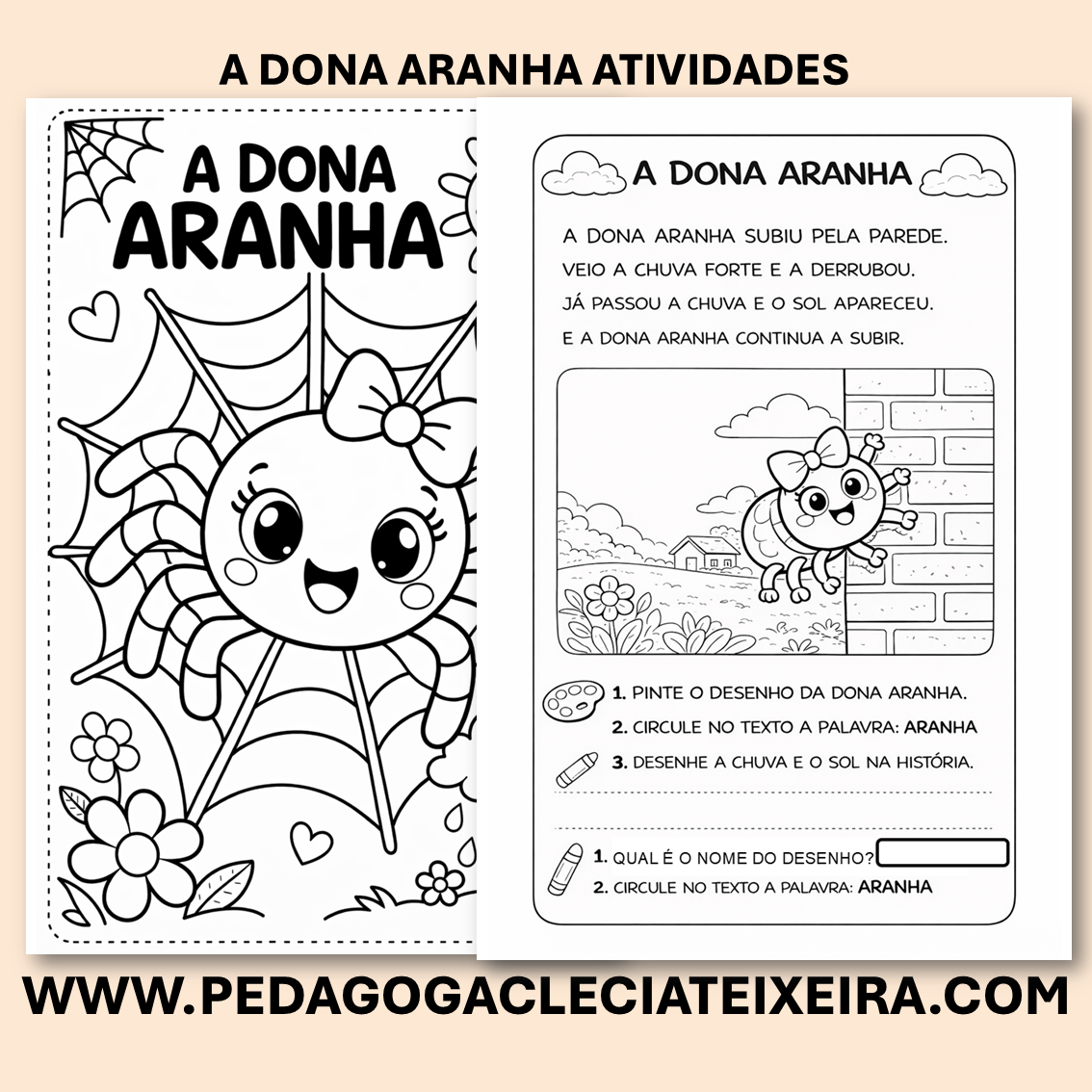 A dona aranha atividades