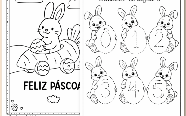 Desenhos de páscoa para imprimir e colorir grátis