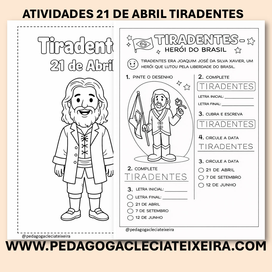 Atividades 21 de abril tiradentes