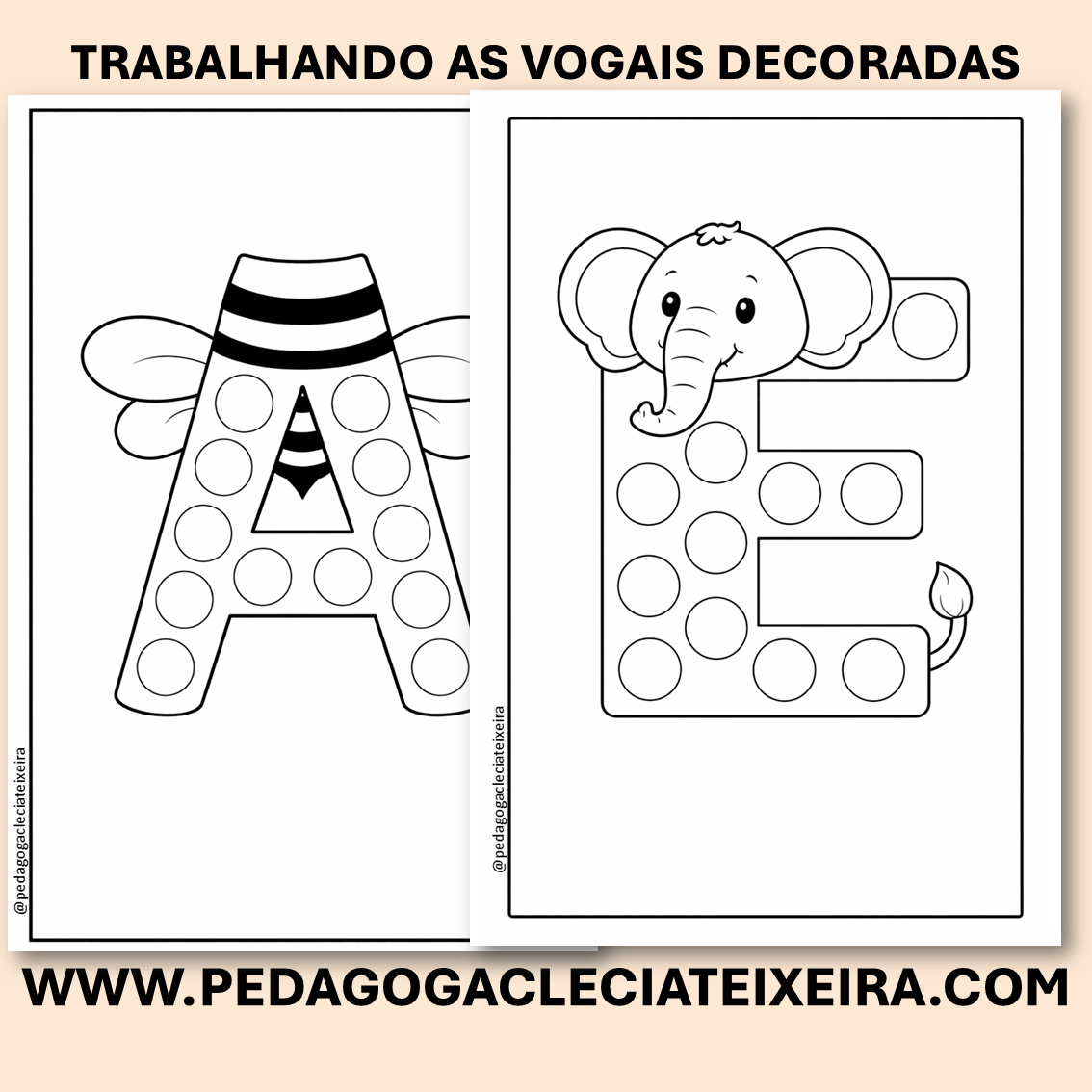 Trabalhando as vogais decoradas