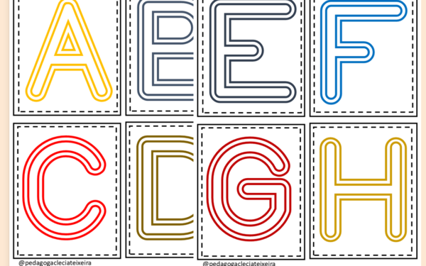 Cards do alfabeto para imprimir