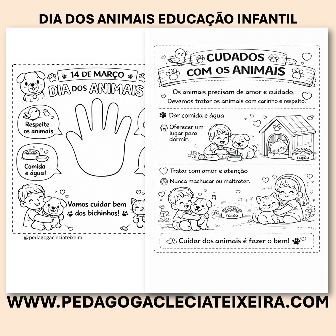 Dia dos animais educação infantil