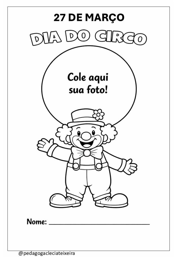 Dia do circo educação infantil