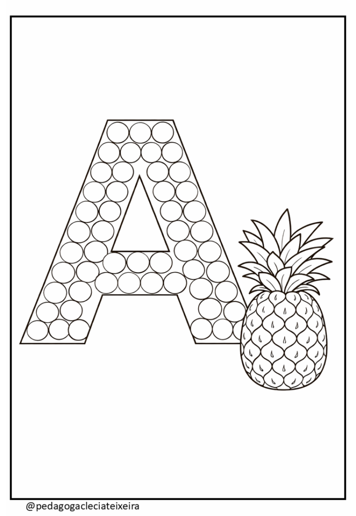 Pintura com cotonete: vogais