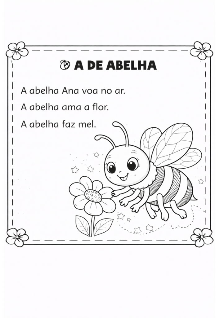 Atividades para trabalhar a letra A- afabetização