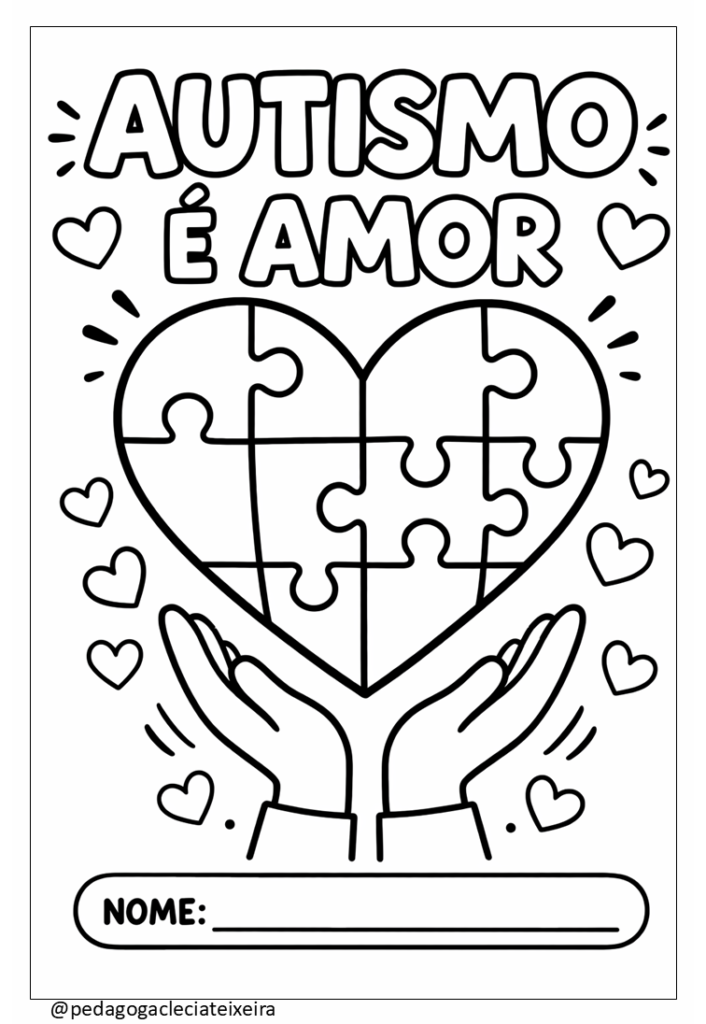 Atividades sobre autismo para imprimir