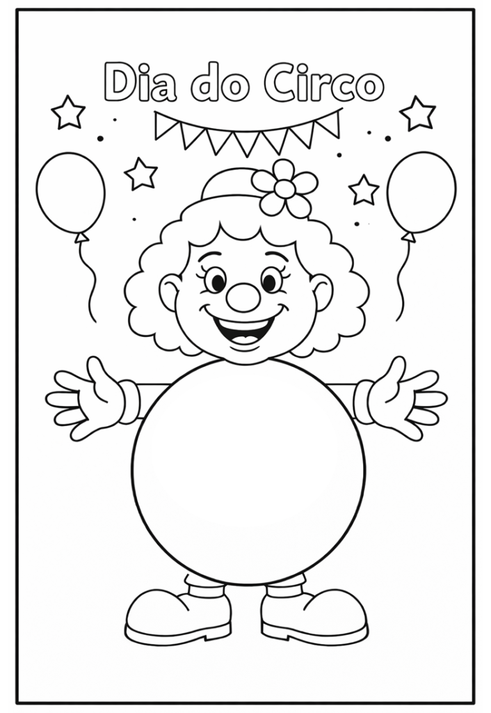 Dia do circo ( Palhaços e formas geométricas)