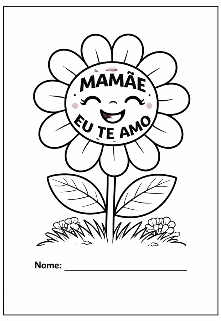 Desenhos de mãe para imprimir