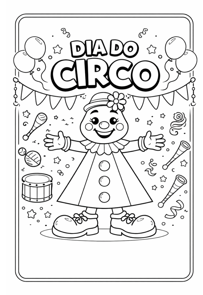 Dia do circo ( Palhaços e formas geométricas)